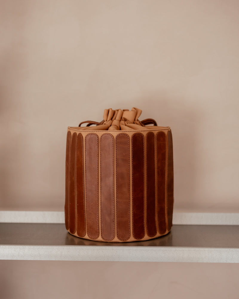 The Artisan Backpack - Vintage Brown lifestyle image