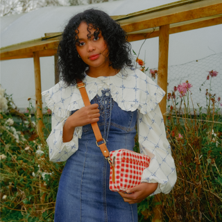 Camera Bag - Tomato Gingham - JOYN