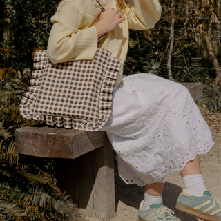 The Momo Tote - Ink Gingham - JOYN