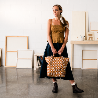 Carryall Tote - Toffee Check