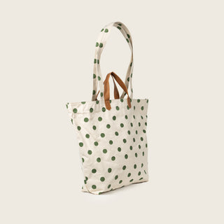 Carryall Tote - Olive Dot