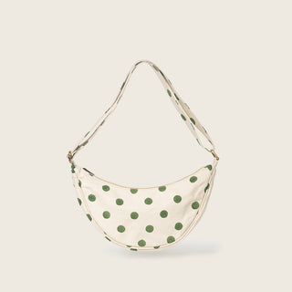 Moon Sling Bag - Olive Dot