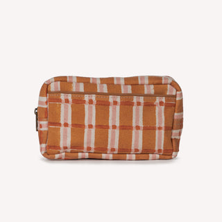 Block Print Belt Bag - Ember Plaid