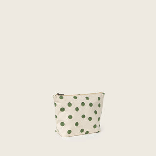 Large Waterproof Pouch - Olive Dot