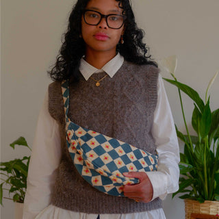 Moon Sling Bag - Daisy Check