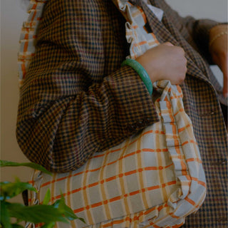 Momo Shoulder Bag - Powder Plaid