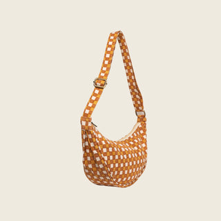 Moon Sling Bag - Toffee Check