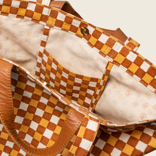 Carryall Tote - Toffee Check