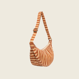 Moon Sling Bag - Chocolate Stripe