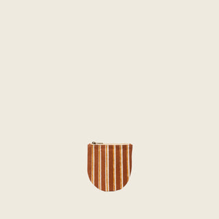 Half Moon Pouch - Chocolate Stripe
