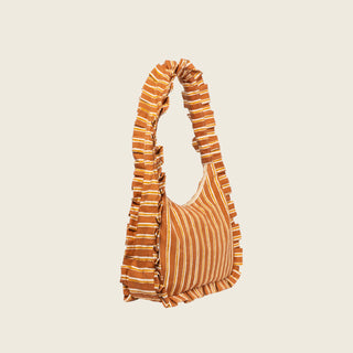 Momo Shoulder Bag - Chocolate Stripe