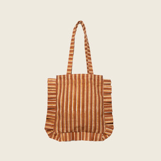 Momo Tote - Chocolate Stripe