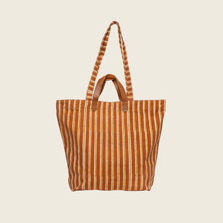 Carryall Tote - Chocolate Stripe