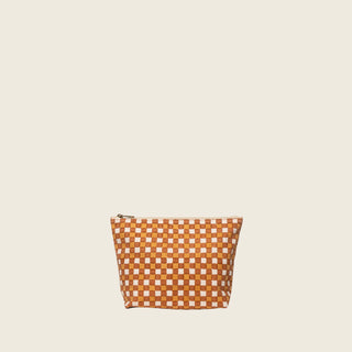Large Waterproof Pouch - Toffee Check