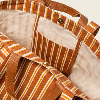 Carryall Tote - Chocolate Stripe