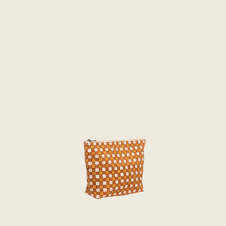 Large Waterproof Pouch - Toffee Check