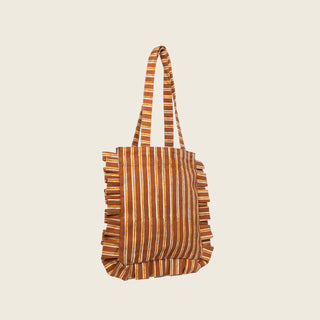 Momo Tote - Chocolate Stripe