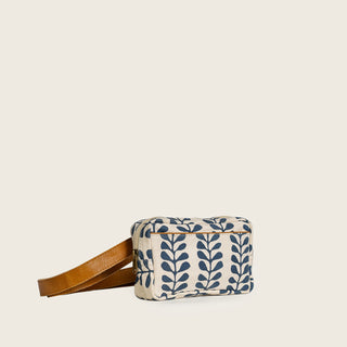 Block Print Belt Bag - Indigo Fern