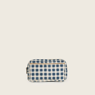 Block Print Belt Bag - Indigo Gingham