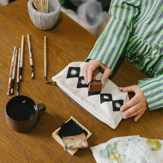 Block Printing Kit, Print Your Own Pouches, Harlequin