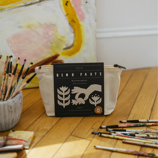 Block Printing Kit, Print Your Own Pouches, Tulip
