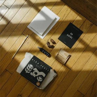 Block Printing Kit, Print Your Own Pouches, Tulip
