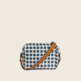 Camera Bag - Indigo Gingham