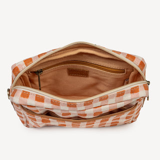 Block Print Belt Bag - Harvest Gold Gingham