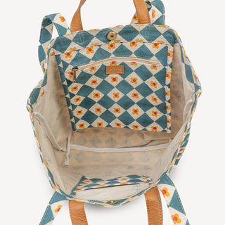Carryall Tote - Daisy Check