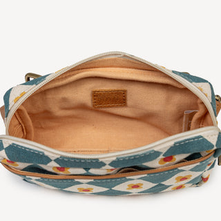 Block Print Belt Bag - Daisy Check