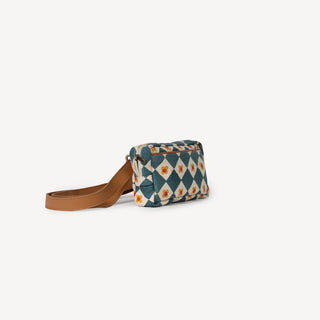 Block Print Belt Bag - Daisy Check