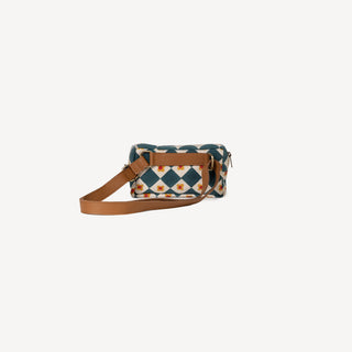 Block Print Belt Bag - Daisy Check