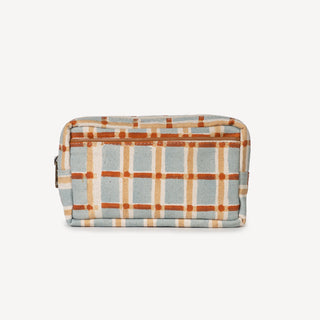 Block Print Belt Bag - Powder Plaid