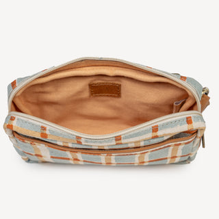 Block Print Belt Bag - Powder Plaid