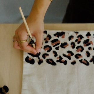 Block Printing Kit - Leopard Print Tote Bag