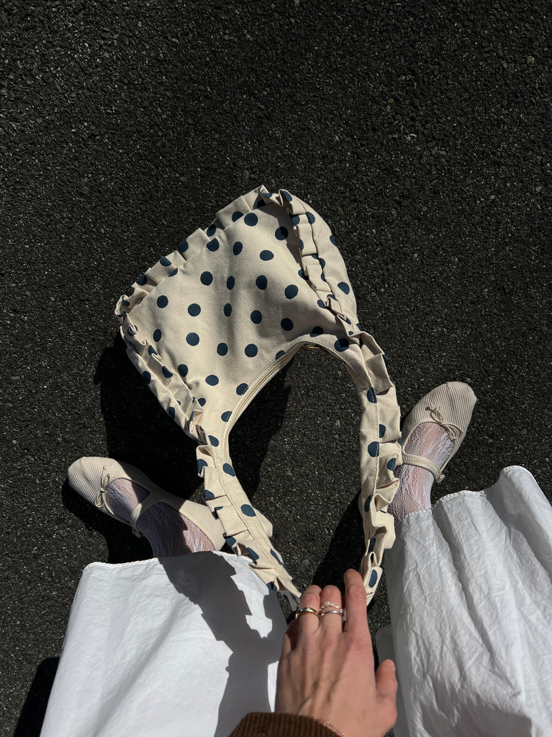 Momo Shoulder Bag - Indigo Dot lifestyle image