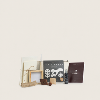 Block Printing Kit, Print Your Own Pouches, Tulip