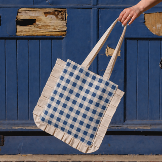 Block Printing Set - Gingham Ruffle Bag