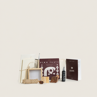 Block Printing Kit, Print Your Own Pouches, Harlequin