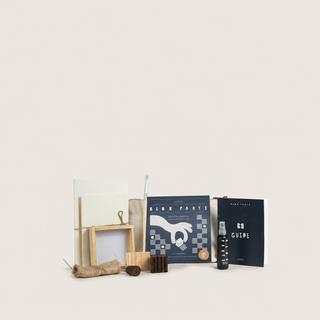 Block Printing Kit, Print Your Own Pouches, Check & Dot