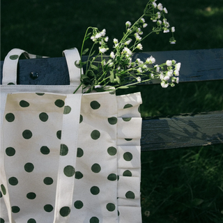 Momo Tote - Olive Dot