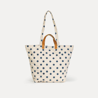 Carryall Tote - Indigo Dot