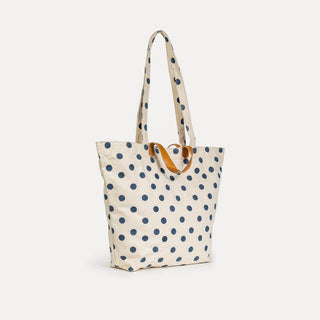 Carryall Tote - Indigo Dot