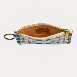 ID Pouch - Indigo Gingham