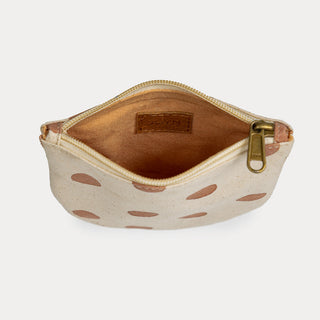 Half Moon Pouch - Clay Dot
