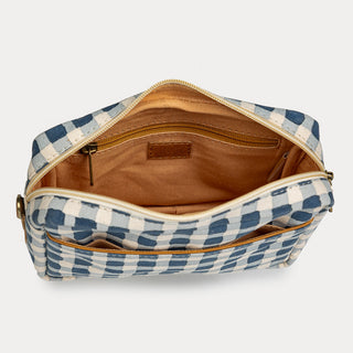 Camera Bag - Indigo Gingham
