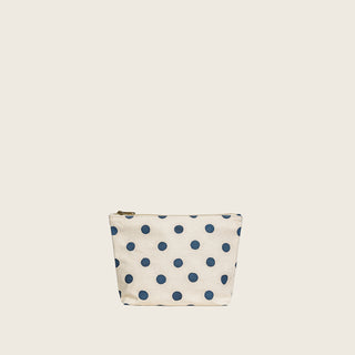 Large Waterproof Pouch - Indigo Dot