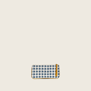 Pencil Pouch - Indigo Gingham