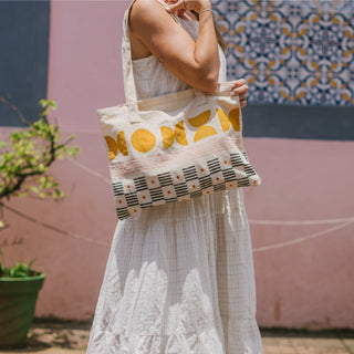 Abstract Print Tote - POS SAMPLE - JOYN