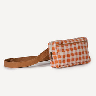 Block Print Belt Bag - Harvest Gold Gingham - JOYN